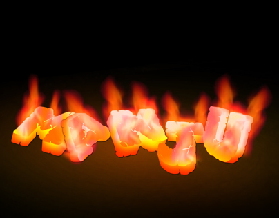 My name Fire effect in Photoshop