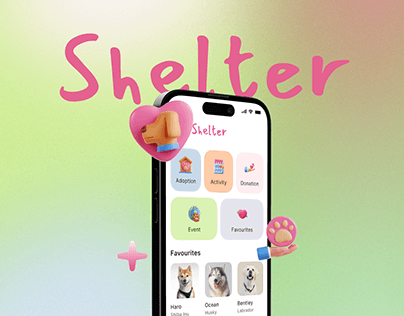 Shelter- app for animal shelter | UI/UX