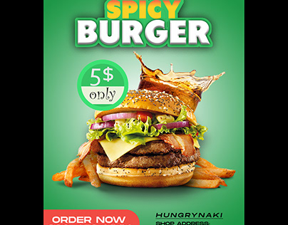 Burger Shop Flyer Design