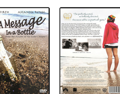 DVD Cover Design; A Message In A Bottle