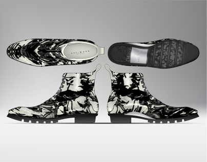 Illustrator and 3D CAD - Men's Luxury Hiking Boot