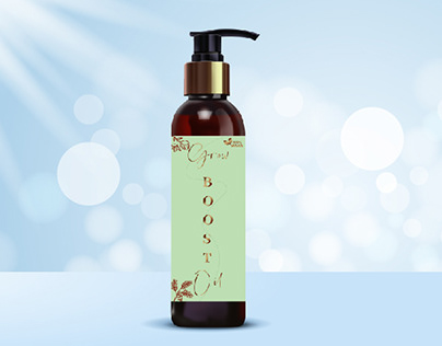 Label design for organic Hair Oil
