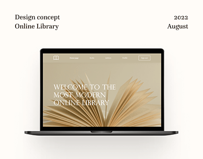 Design concept "Online Library"