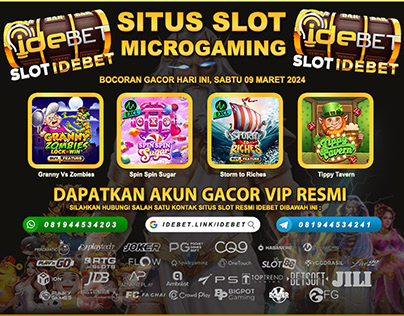 IDEBET Link Slot Microgaming Deposit Bank Banten