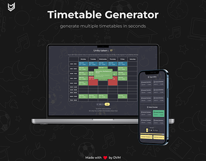 DVM Timetable Generator