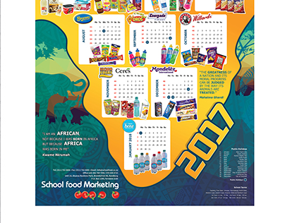 School Food Marketing 
Calendar 2017