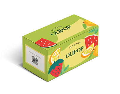 Fruit flavored Tea Packaging design