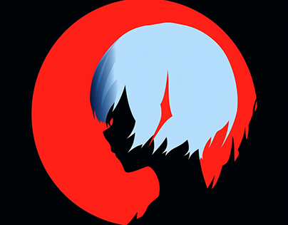 Rei Ayanami minimalist logo