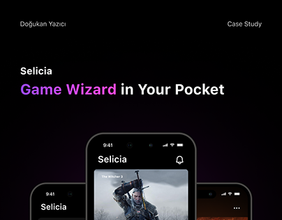 Selicia - A Gaming Guide App UI