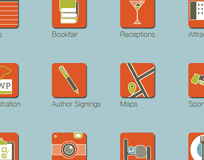 Icons for the AWP Conference & Bookfair App