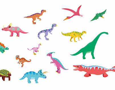dinosaur,stickerbook,book,illust