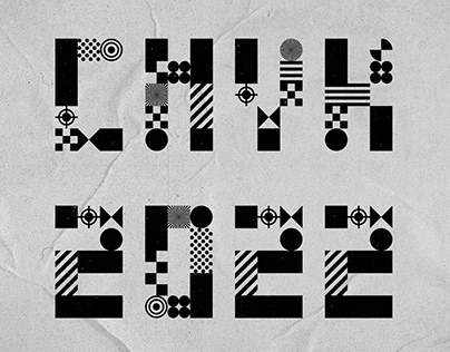 CMYK - Unique Display Typeface