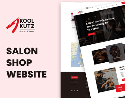 Kool Kutz | Salon Shop Landing Page