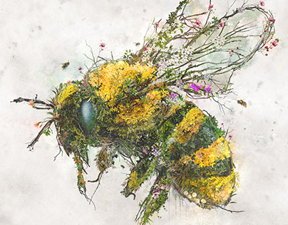 Bumble Bee Digital Art