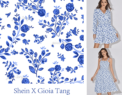 Flowers pattern design for Shein