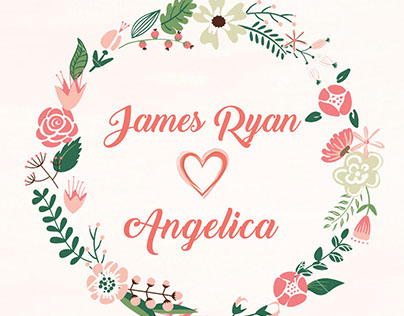 James Ryan & Angelica Wedding | Invitation Design
