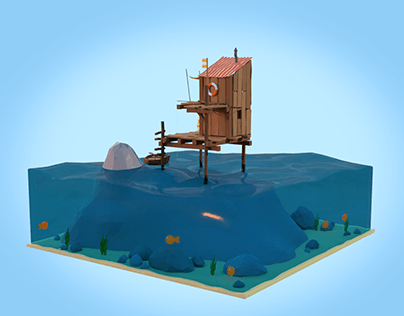 3D Island Render