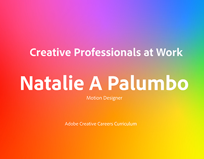 Creative Professionals At Work: Natalie A Palumbo