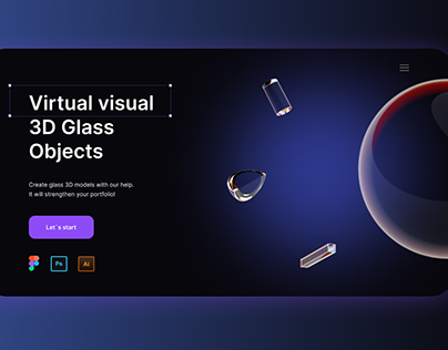 3D Glass Objects