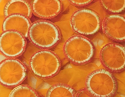 Citrus overdose - fabric manipulation