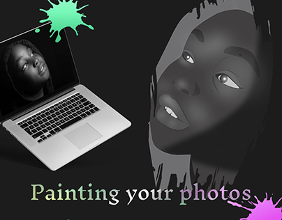 Vector Illusrtation Digital Portrait Art Design