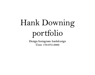 Hank Downing Fashion Portfolio