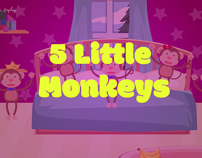 5 little monkeys animation
