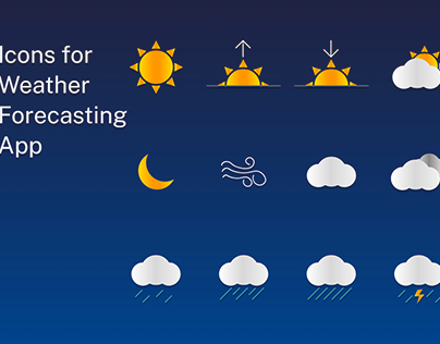Icons for Weather Forecasting App