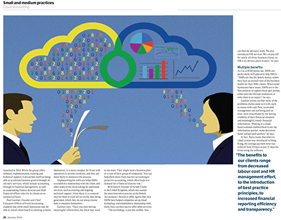 Editorial illustrations for A Plus magazine.