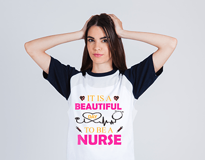 Nursing T-shirt Design.