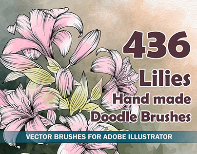 Lielies Vector Brushes for Adobe Illustrator