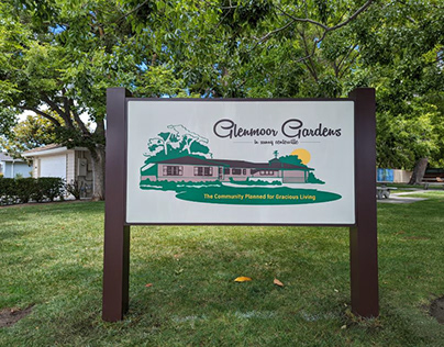 Monument Sign - Glenmoor Gardens HOA Fremont California
