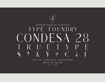 CONDESA 28 - TYPEFACE
