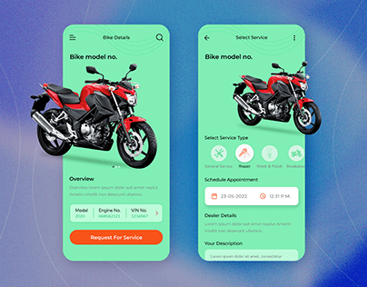 Bike Servicing App Concept