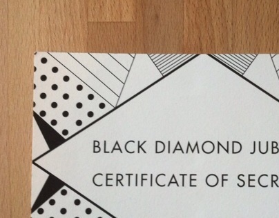 Black Diamond Certificate