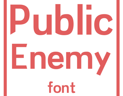 Public Enemy Font