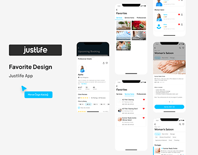 Justlife Web App Favorite Feature Design & Animation