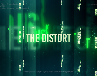 The Distort CInematic Titles - 100% After Effects