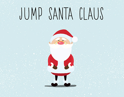 Animated loop gif - Jump Santa Claus