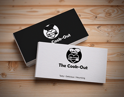 Business card design :The Cook-Out
