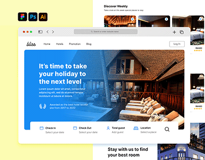 Project thumbnail - [Ongoing Project] Prototype: Bliss, Hotel Booking