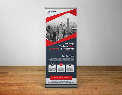 Corporate business roll up banner design