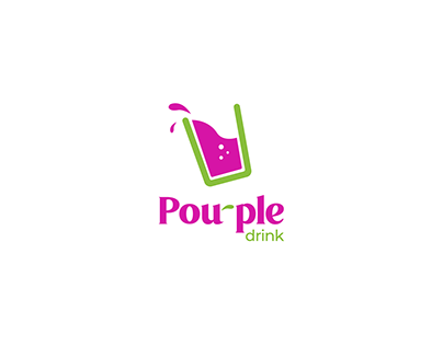 Pourple Drink Logo Design