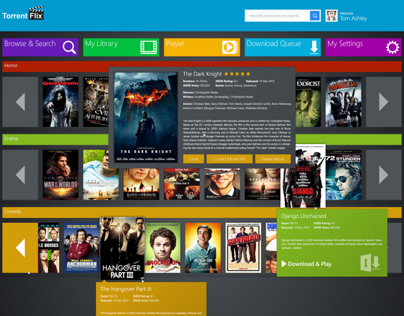Movie Download Website Design