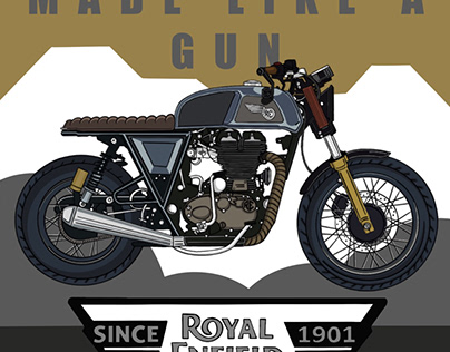 Illustration for Royal Enfield - Art of Motorcycling