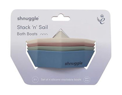Shnuggle Stack and Sail Bath Boat Toys
