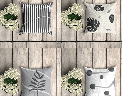 Black & White Pillow Cover Design