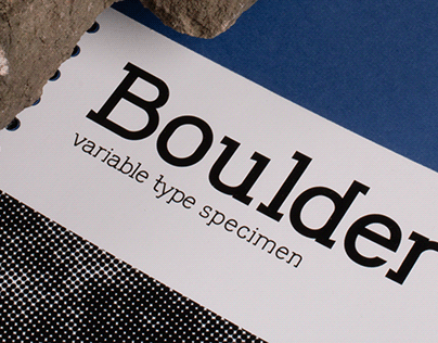 Boulder _ slab serif variable typeface