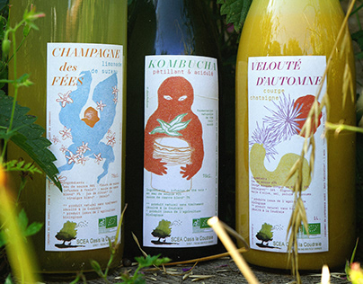 Labels for home-made farm drinks