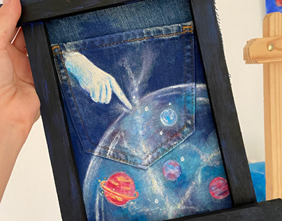 Painting on jeans